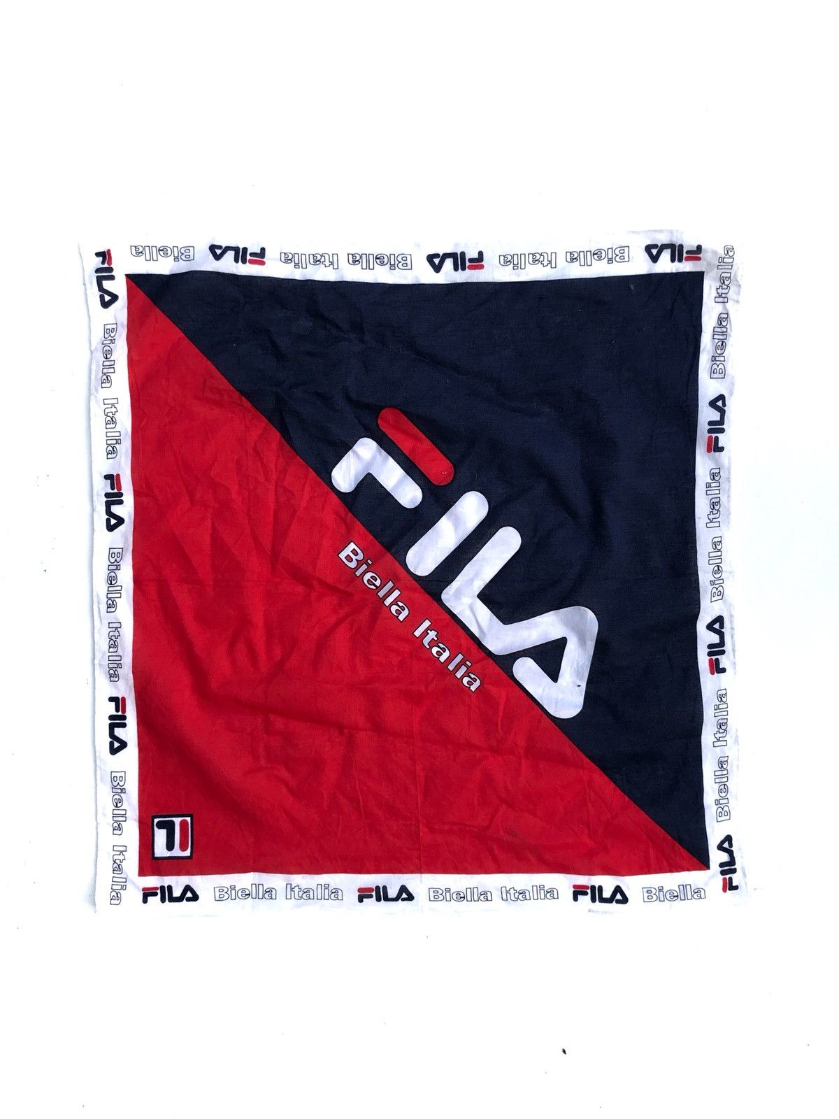 Fila Vintage Fila Big Logo Handkerchief Size ONE SIZE - 2 Thumbnail