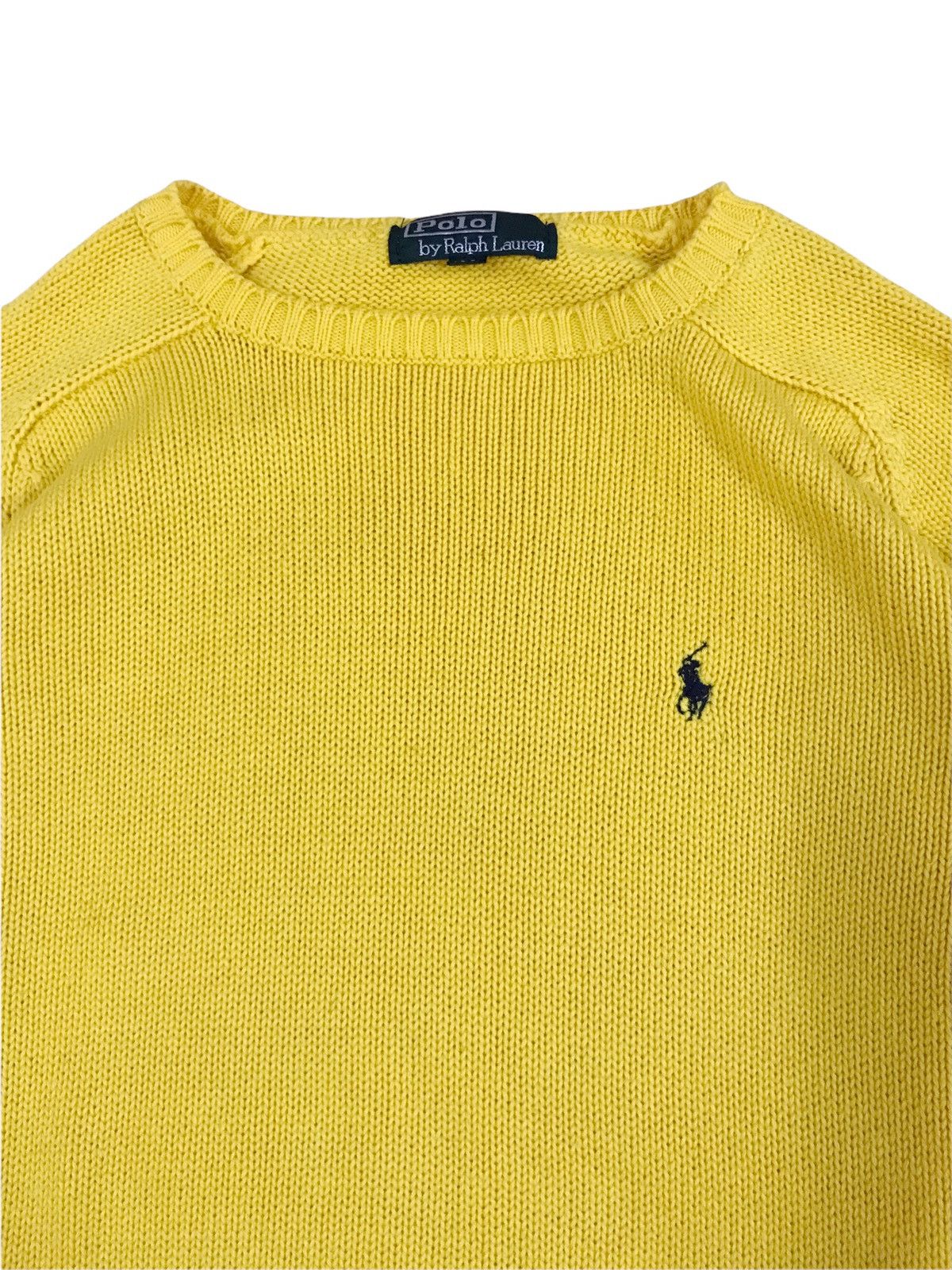Polo Ralph Lauren Vintage Polo Ralph Lauren Nice Yellow Hand Knit Sweater Size US S / EU 44-46 / 1 - 3 Thumbnail
