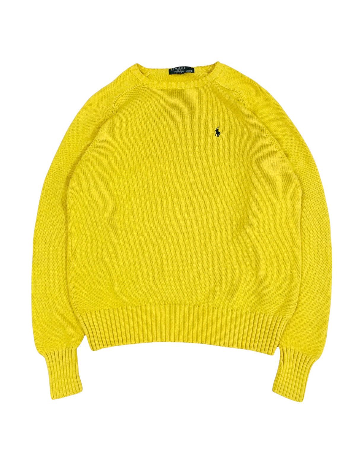 Polo Ralph Lauren Vintage Polo Ralph Lauren Nice Yellow Hand Knit Sweater Size US S / EU 44-46 / 1 - 1 Thumbnail