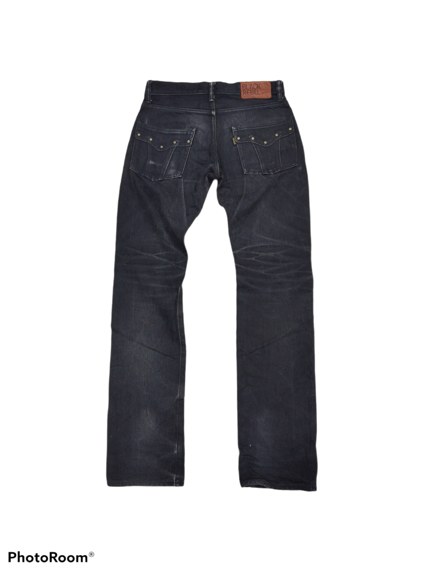 Japanese Brand DISTRESSED RUDE GALERRY BLACK RABEL SELVEDGE JAPANESE BRAND Size US 30 / EU 46 - 2 Thumbnail