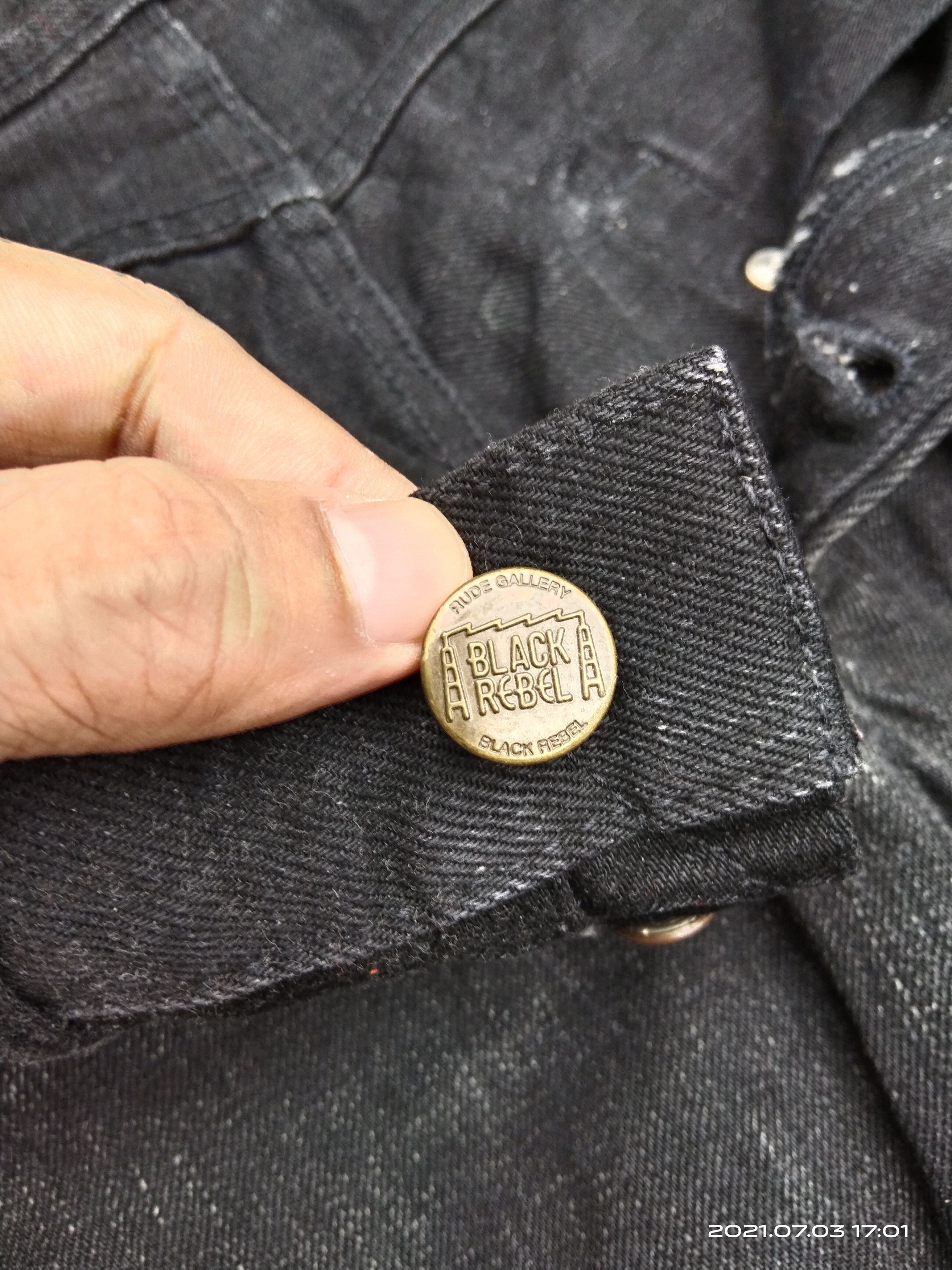 Japanese Brand DISTRESSED RUDE GALERRY BLACK RABEL SELVEDGE JAPANESE BRAND Size US 30 / EU 46 - 8 Thumbnail