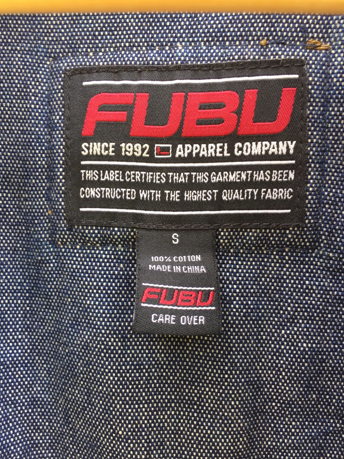 Fubu Fubu Denim Jacket Hip Hop Fashion Swag Rare Size US S / EU 44-46 / 1 - 11 Thumbnail