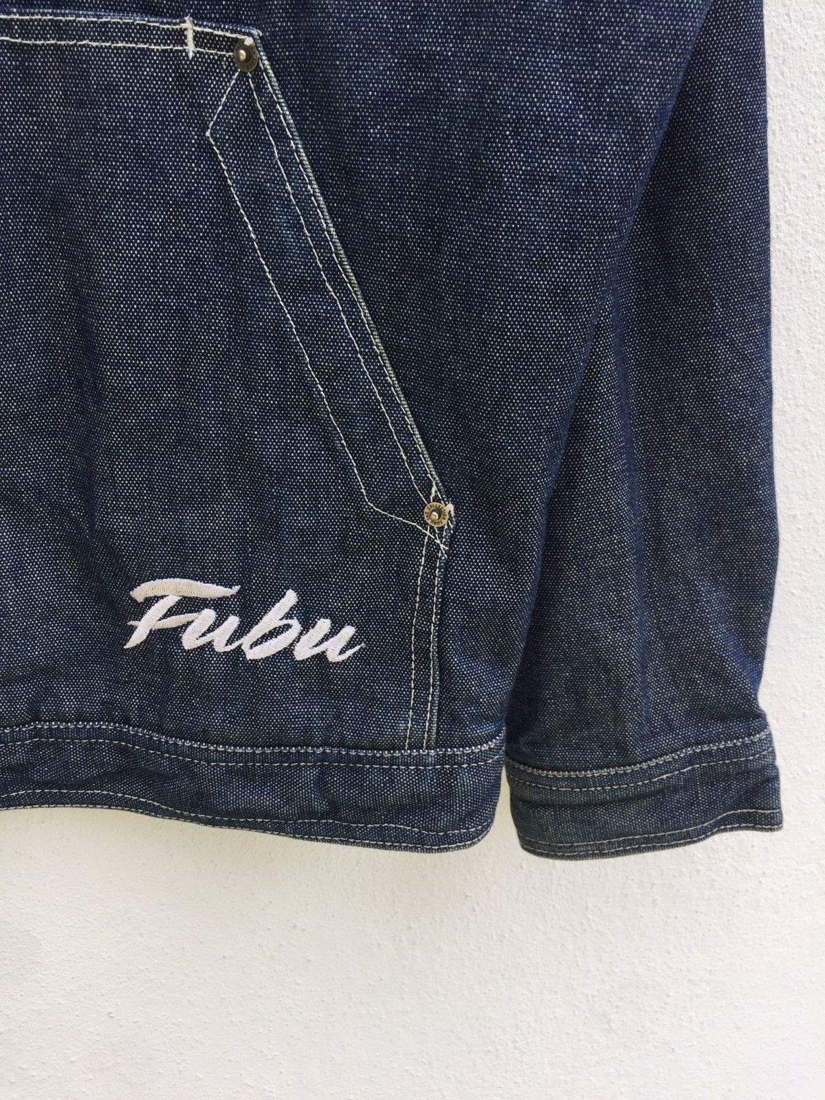 Fubu Fubu Denim Jacket Hip Hop Fashion Swag Rare Size US S / EU 44-46 / 1 - 3 Thumbnail