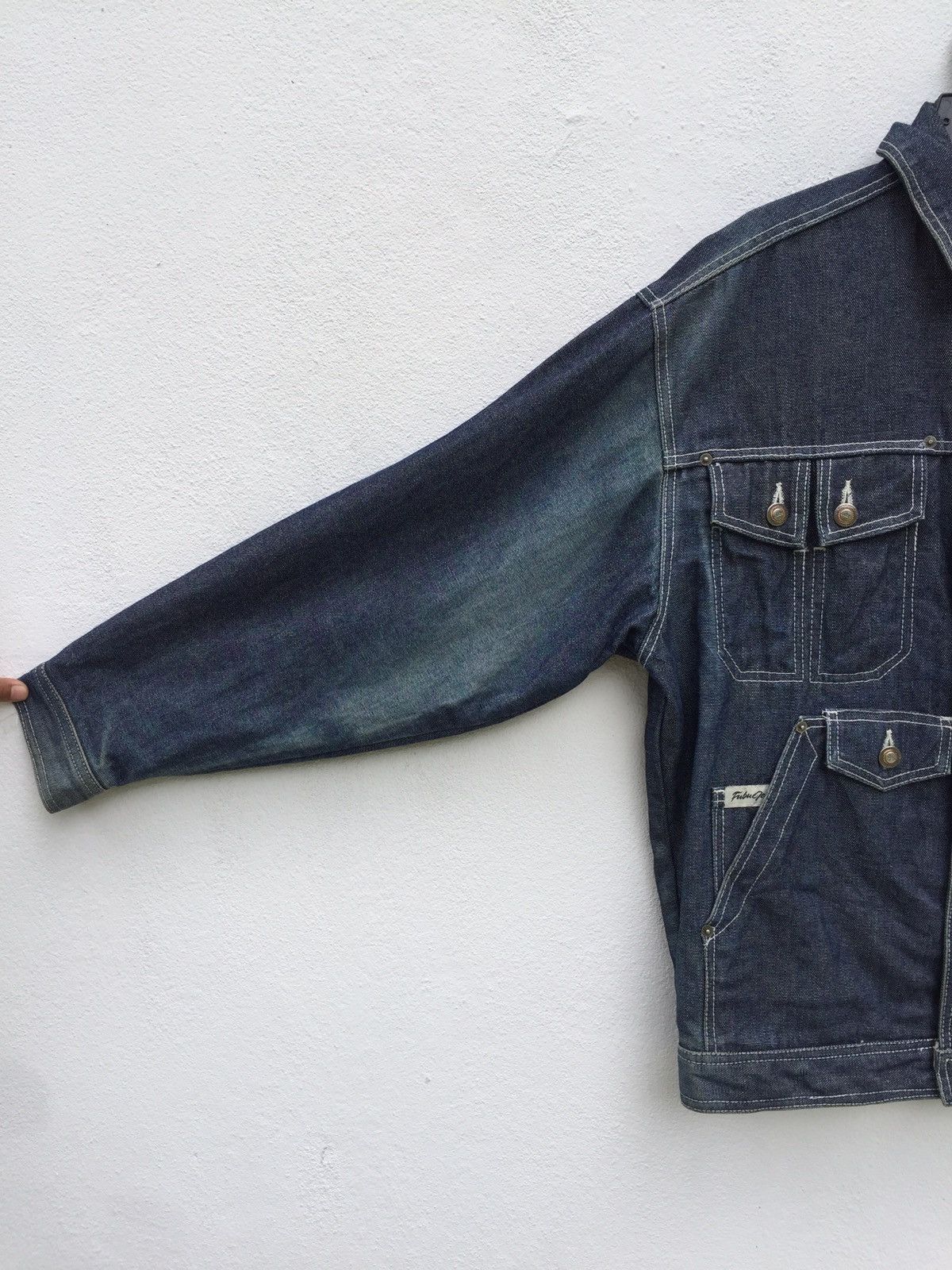 Fubu Fubu Denim Jacket Hip Hop Fashion Swag Rare Size US S / EU 44-46 / 1 - 10 Thumbnail