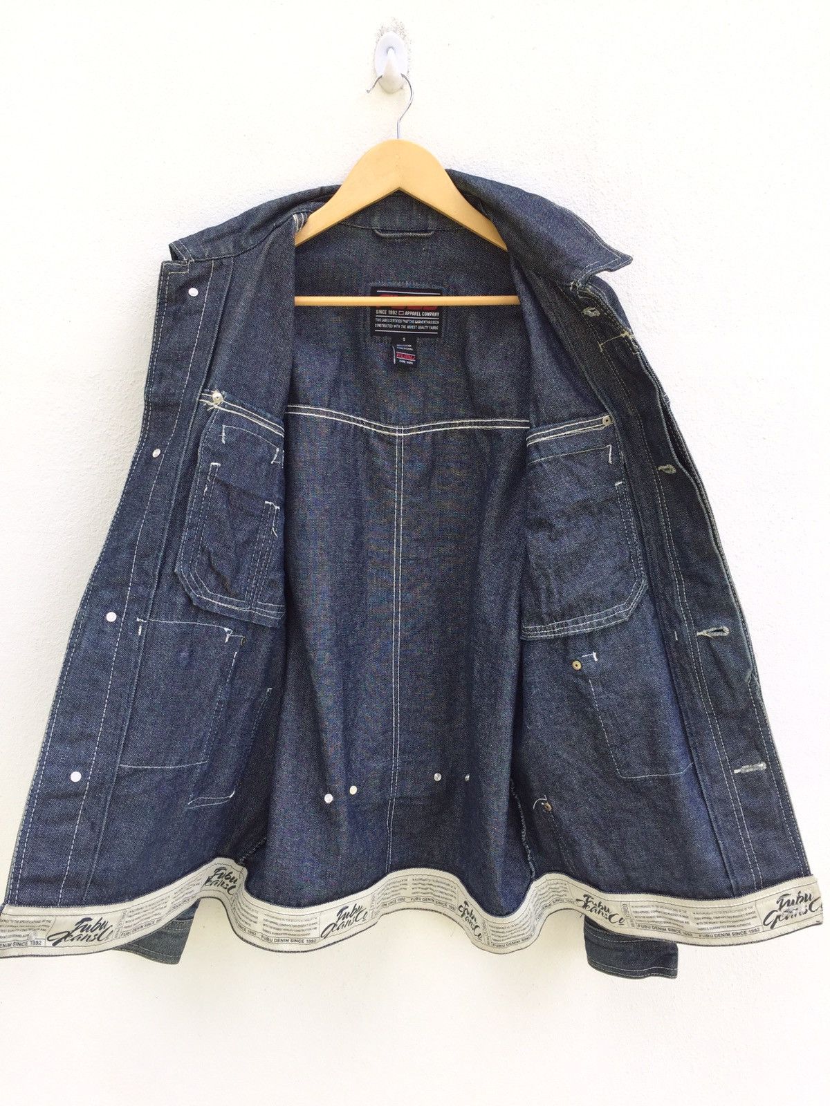 Fubu Fubu Denim Jacket Hip Hop Fashion Swag Rare Size US S / EU 44-46 / 1 - 7 Thumbnail