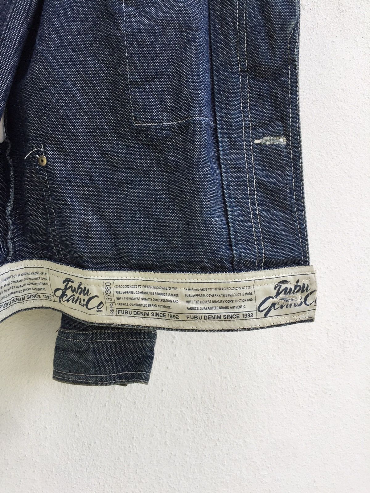 Fubu Fubu Denim Jacket Hip Hop Fashion Swag Rare Size US S / EU 44-46 / 1 - 9 Thumbnail