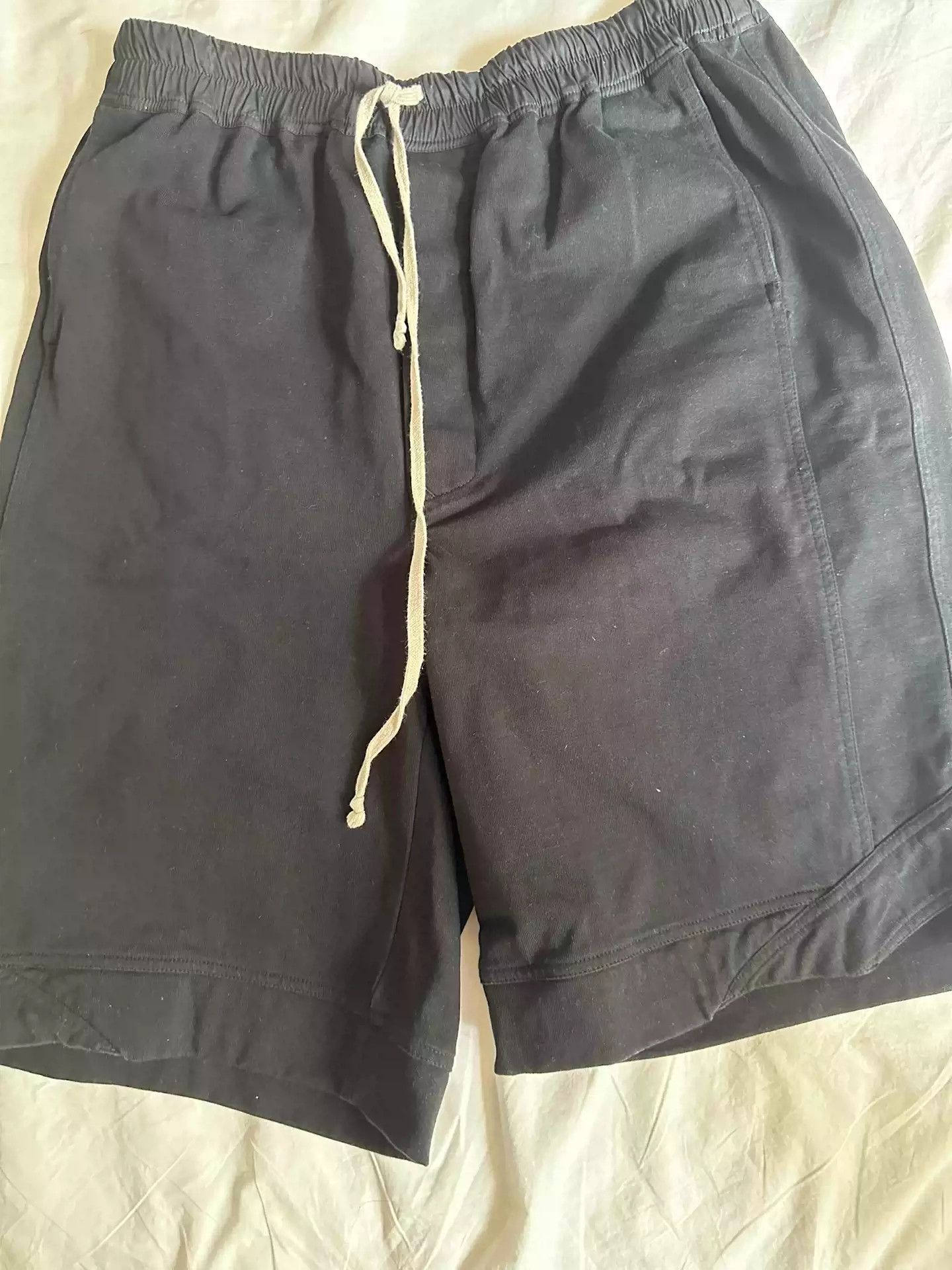 Rick owens mainline classic casual black shorts