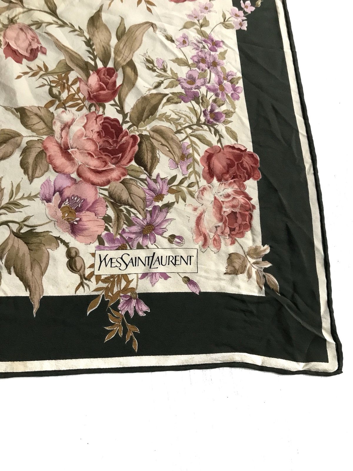 Yves Saint Laurent Silk Ysl Big Scarf Size ONE SIZE - 2 Thumbnail