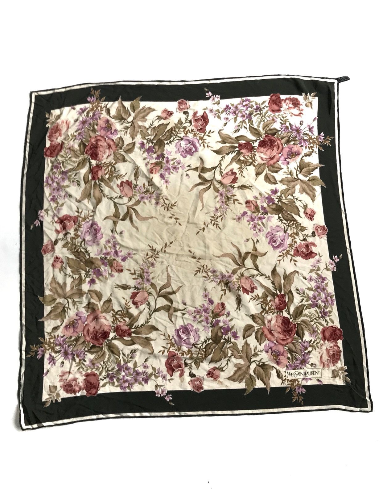 Yves Saint Laurent Silk Ysl Big Scarf Size ONE SIZE - 1 Thumbnail