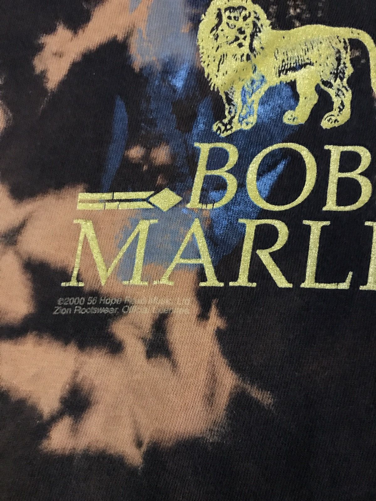 Bob Marley × Vintage Vintage Bob Marley Tie Dye T-Shirt Size US XL / EU 56 / 4 - 4 Thumbnail
