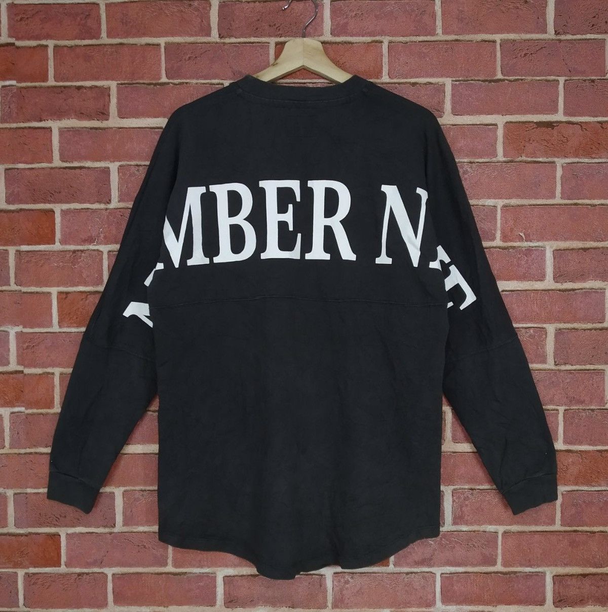 image of Number N Ine x Studious Og Number (N)Ine Studious Japan Brand Backprint in Black, Men's (Size Large
