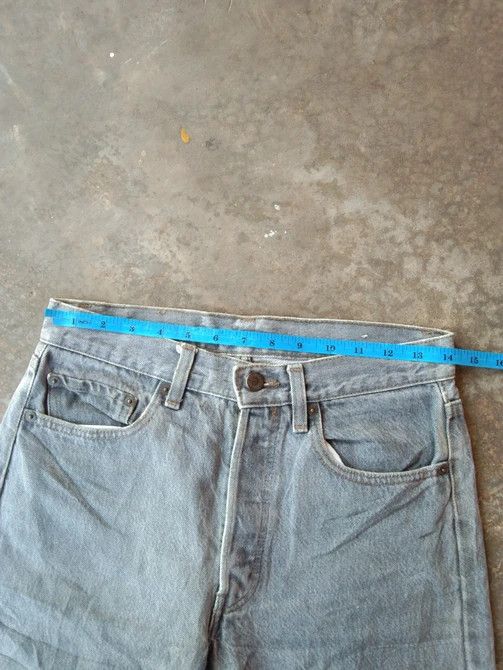 Levi's × Vintage 80s Vintage Levis 501 Grey Jeans Made In USA 28x28 Size US 28 / EU 44 - 6 Thumbnail