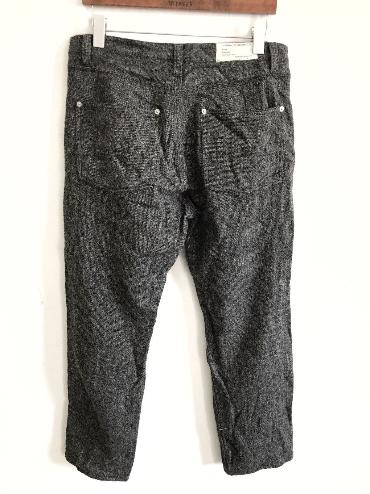 Journal Standard Japanese Brand Journal Standard Wool Grey Pants Waist 32" Size US 32 / EU 48 - 2 Thumbnail