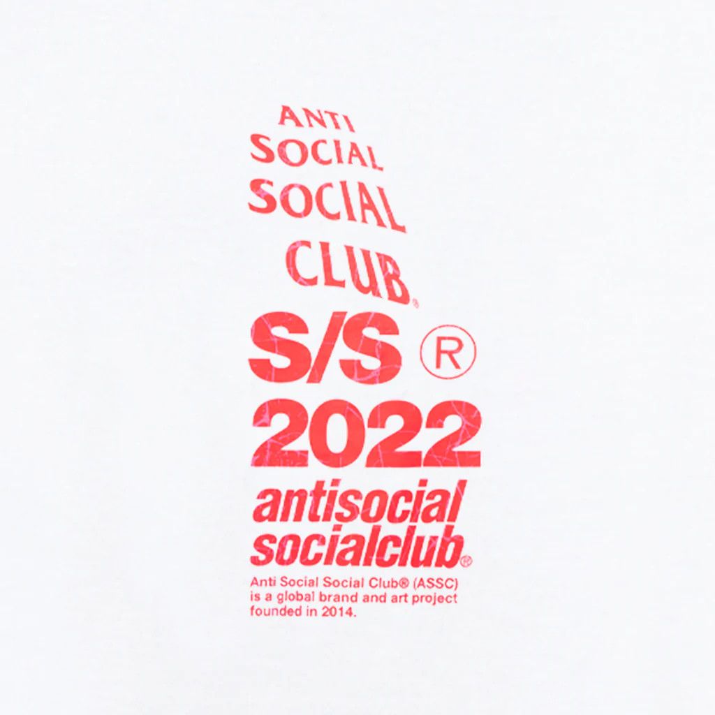 Anti Social Social Club DS Pink ASSC Link In Bio White Tee BAPE KITH KAWS FOG FTP Size US XXL / EU 58 / 5 - 5 Thumbnail