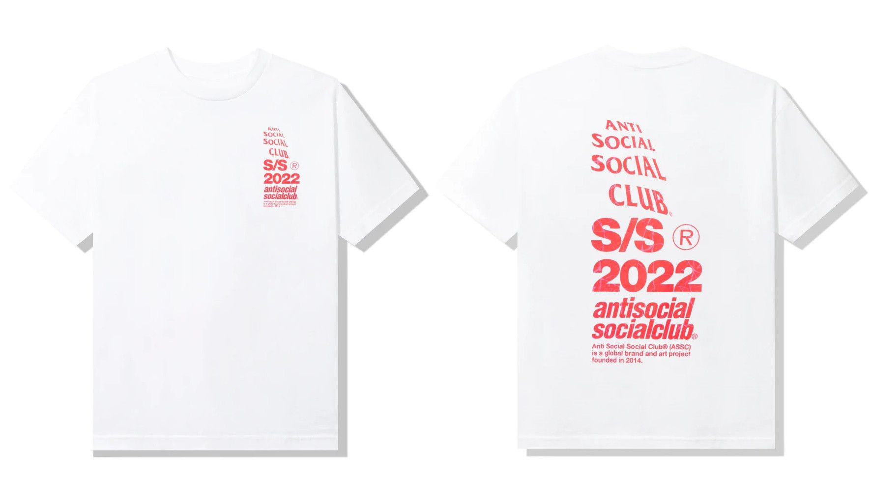 Anti Social Social Club DS Pink ASSC Link In Bio White Tee BAPE KITH KAWS FOG FTP Size US XXL / EU 58 / 5 - 6 Thumbnail