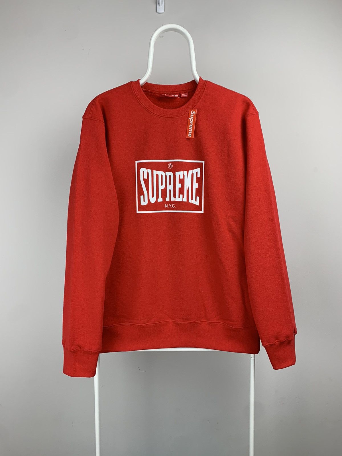 Supreme woven-label long-sleeve T-shirt - ShopStyle