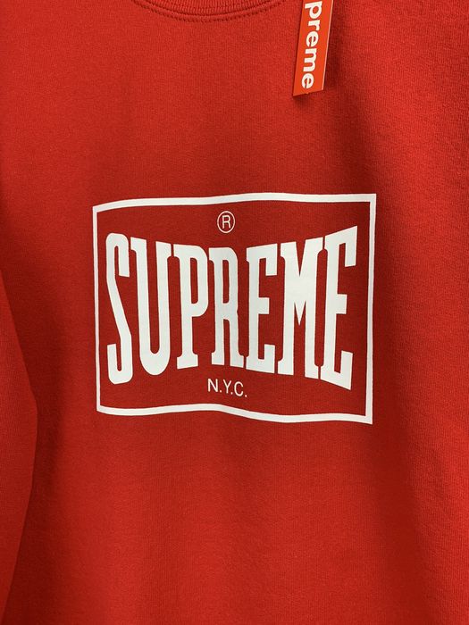 Supreme warm up online crewneck