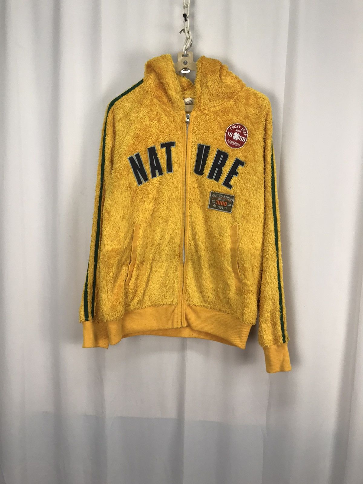 Japanese Brand Nature spellout fleece zipper hoodie Size US M / EU 48-50 / 2 - 6 Thumbnail