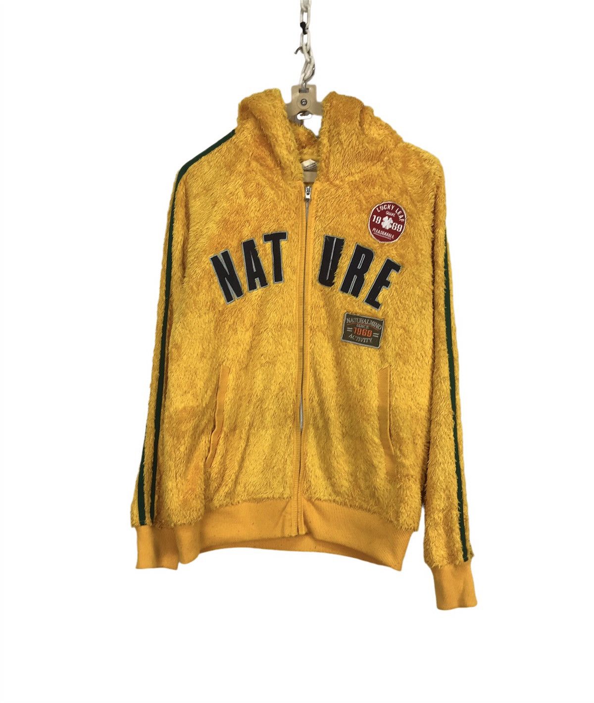 Japanese Brand Nature spellout fleece zipper hoodie Size US M / EU 48-50 / 2 - 1 Thumbnail