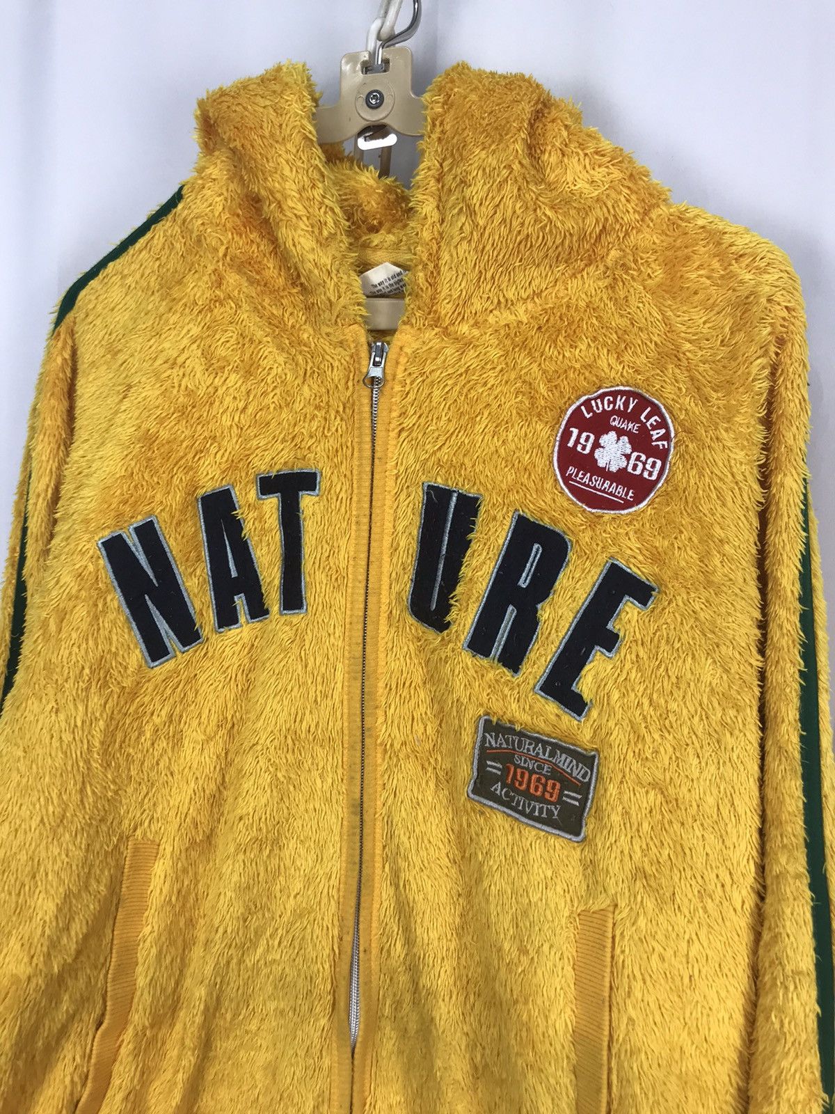 Japanese Brand Nature spellout fleece zipper hoodie Size US M / EU 48-50 / 2 - 5 Thumbnail