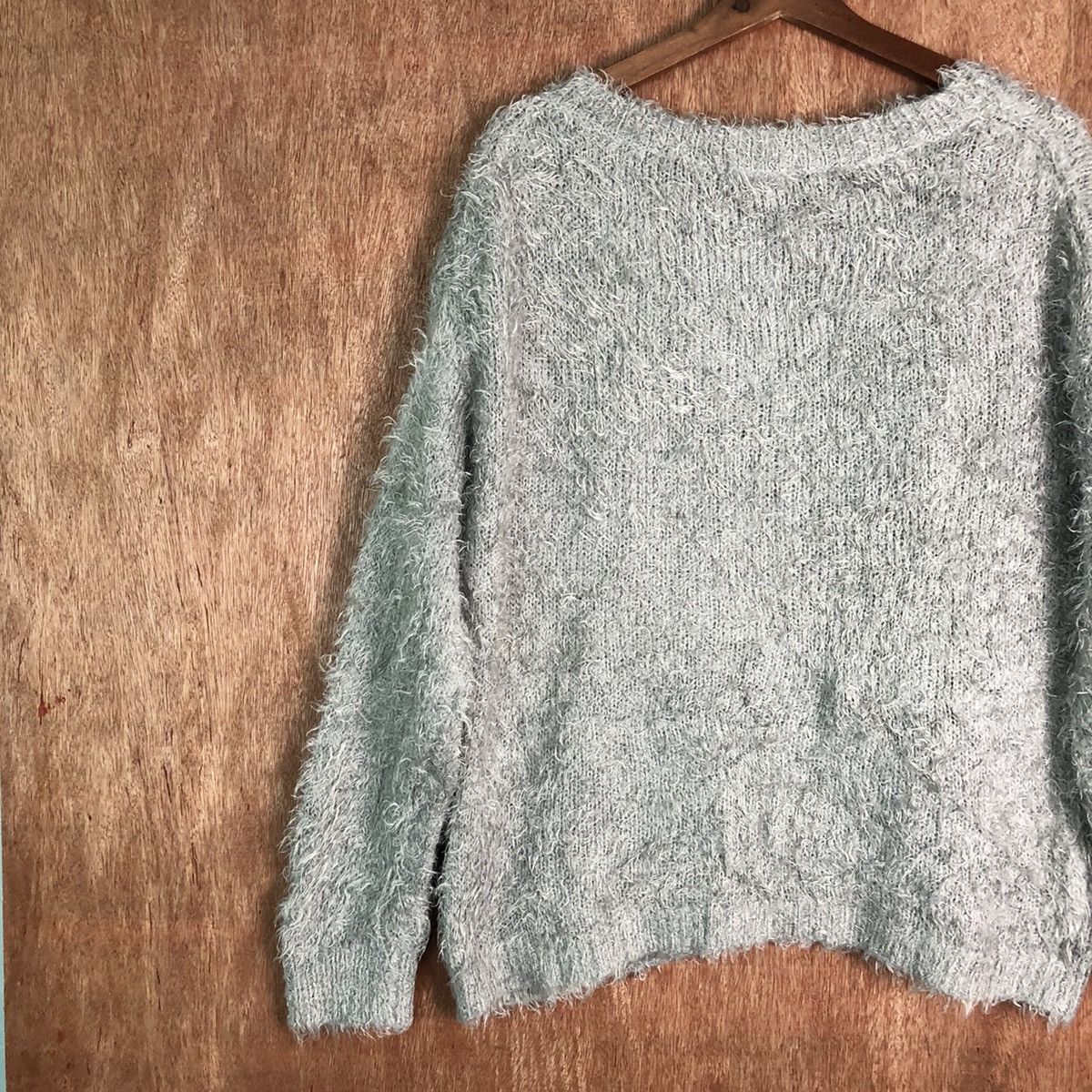 Japanese Brand Lepsim Lowry Farm Shag Shaggy Fur Mohair Knitwear #6482 Size L / US 10 / IT 46 - 10 Thumbnail