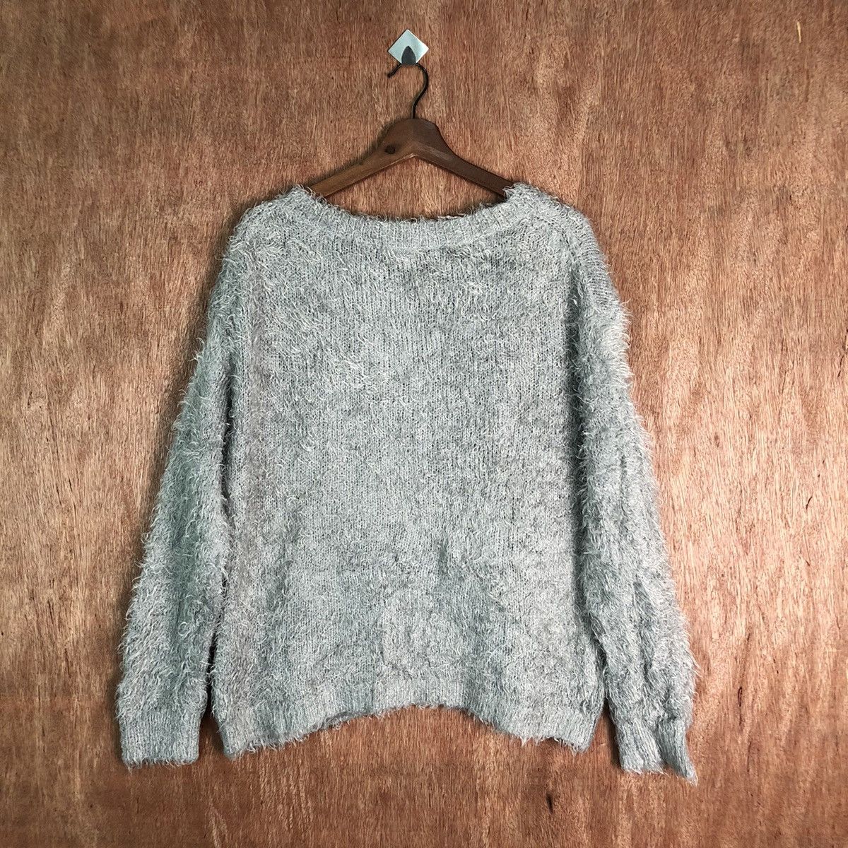 Japanese Brand Lepsim Lowry Farm Shag Shaggy Fur Mohair Knitwear #6482 Size L / US 10 / IT 46 - 9 Thumbnail