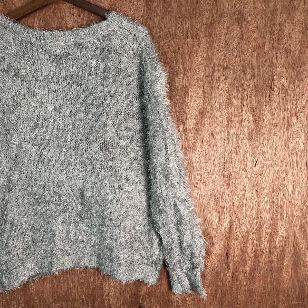 Japanese Brand Lepsim Lowry Farm Shag Shaggy Fur Mohair Knitwear #6482 Size L / US 10 / IT 46 - 11 Thumbnail