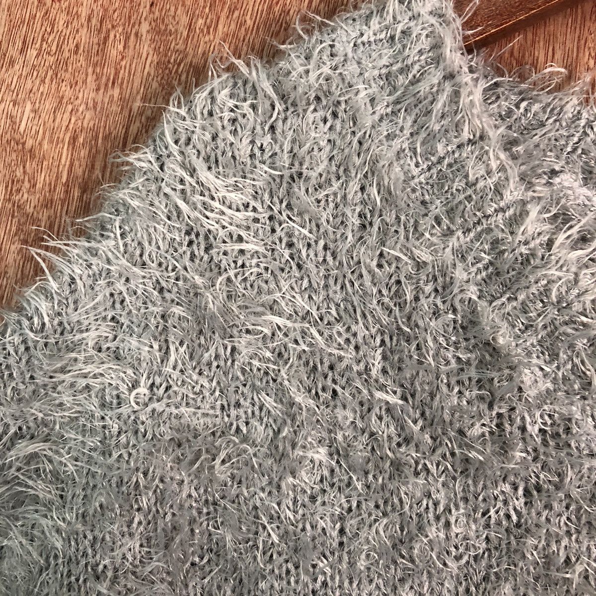 Japanese Brand Lepsim Lowry Farm Shag Shaggy Fur Mohair Knitwear #6482 Size L / US 10 / IT 46 - 5 Thumbnail