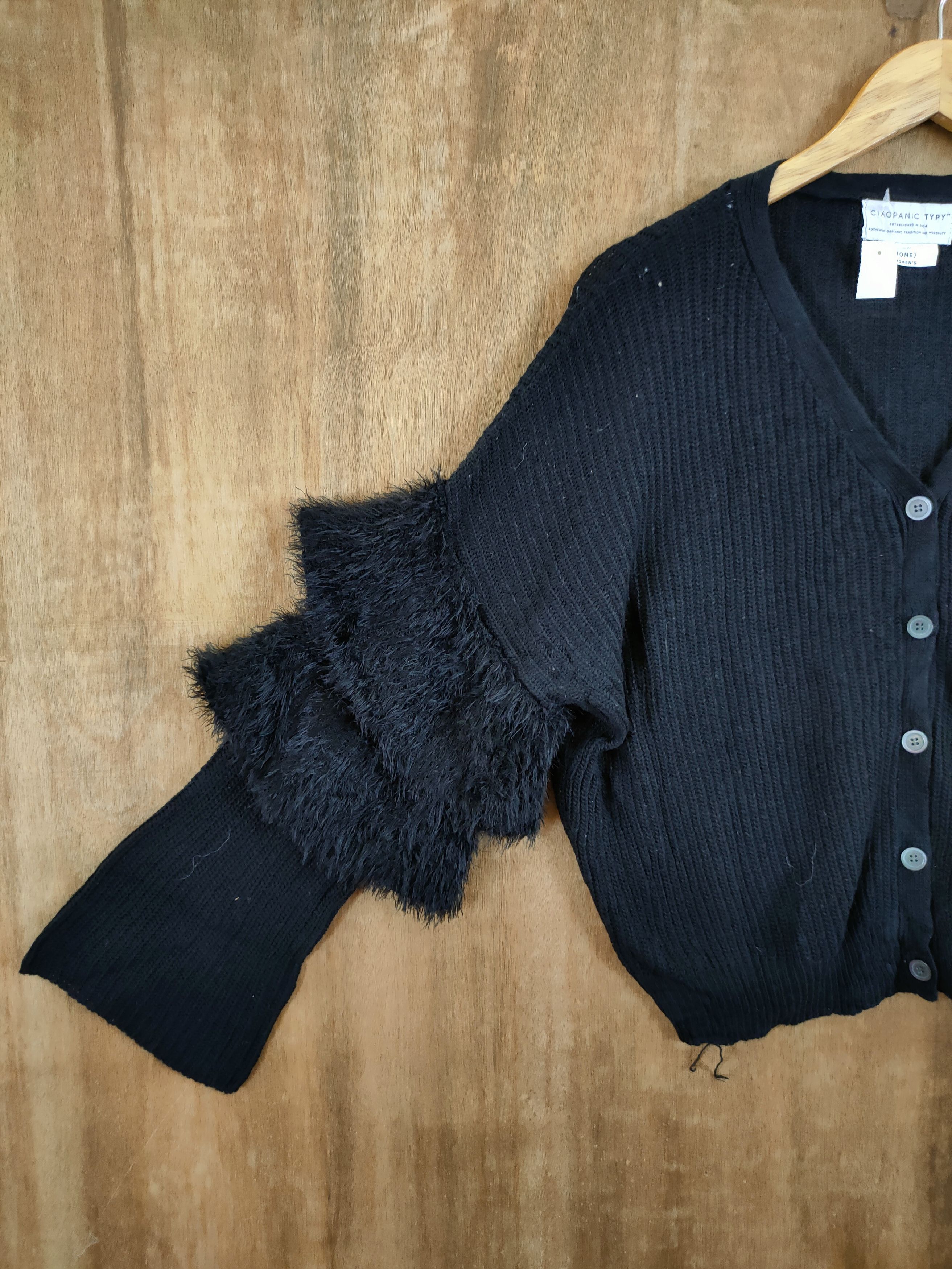 Ciaopanic D Ciaopanic Typy mohair sleeve shag shaggy knitwear #46-947 Size US S / EU 44-46 / 1 - 2 Thumbnail
