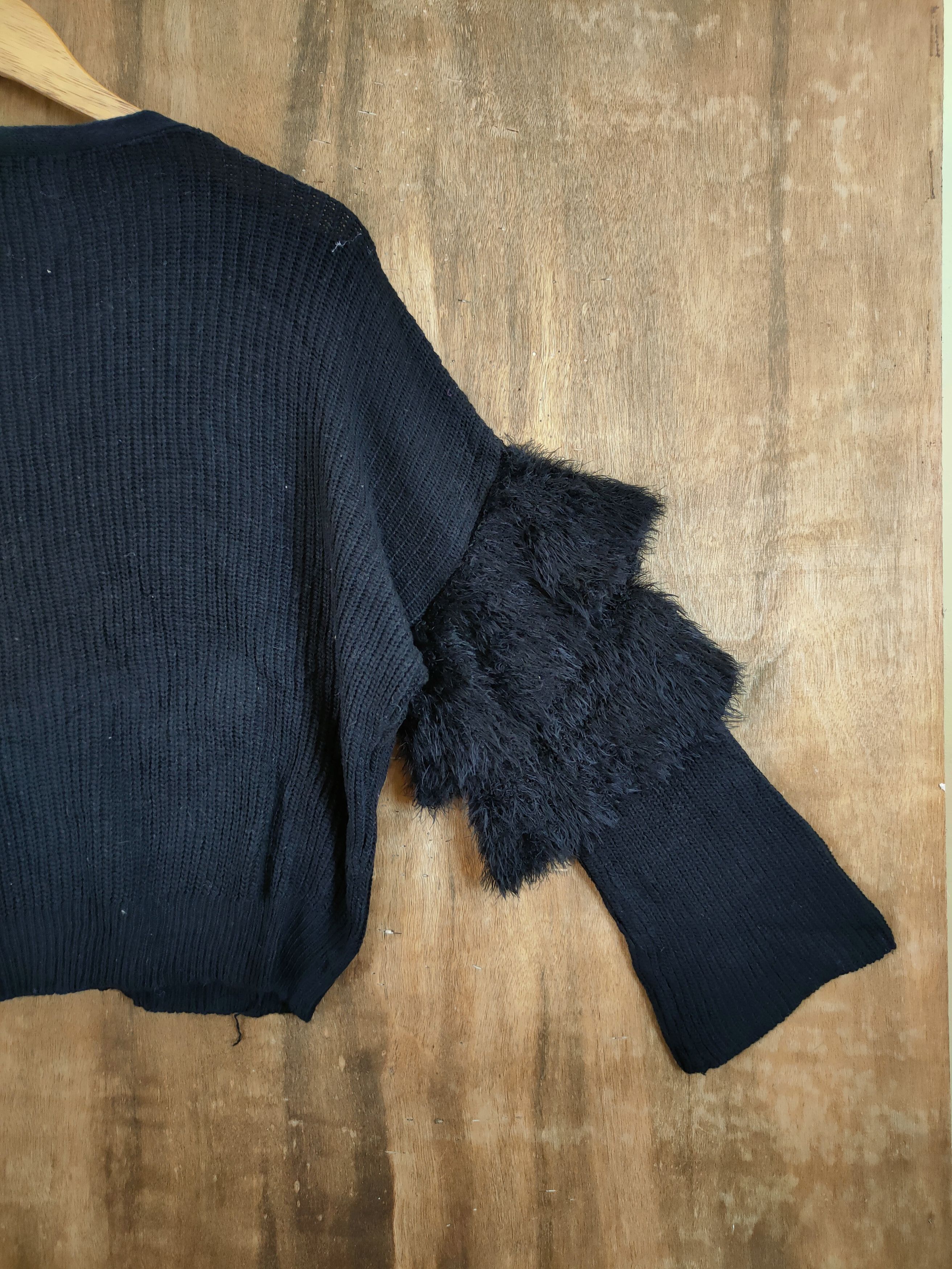 Ciaopanic D Ciaopanic Typy mohair sleeve shag shaggy knitwear #46-947 Size US S / EU 44-46 / 1 - 11 Thumbnail