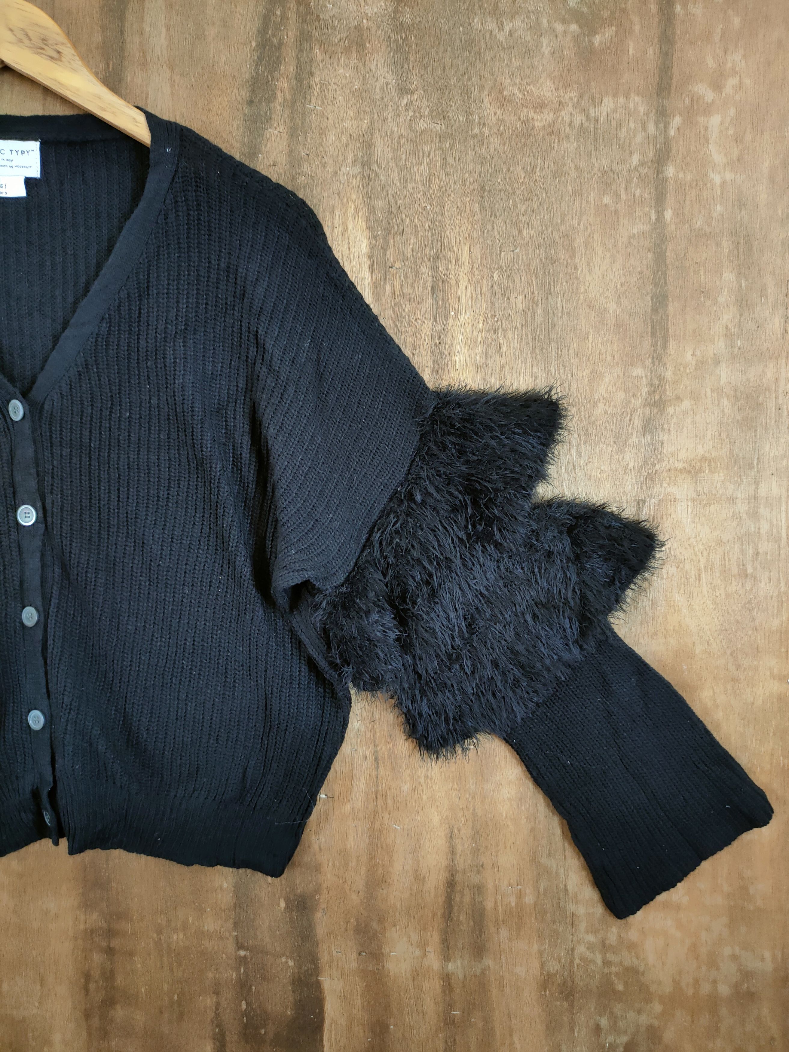 Ciaopanic D Ciaopanic Typy mohair sleeve shag shaggy knitwear #46-947 Size US S / EU 44-46 / 1 - 3 Thumbnail