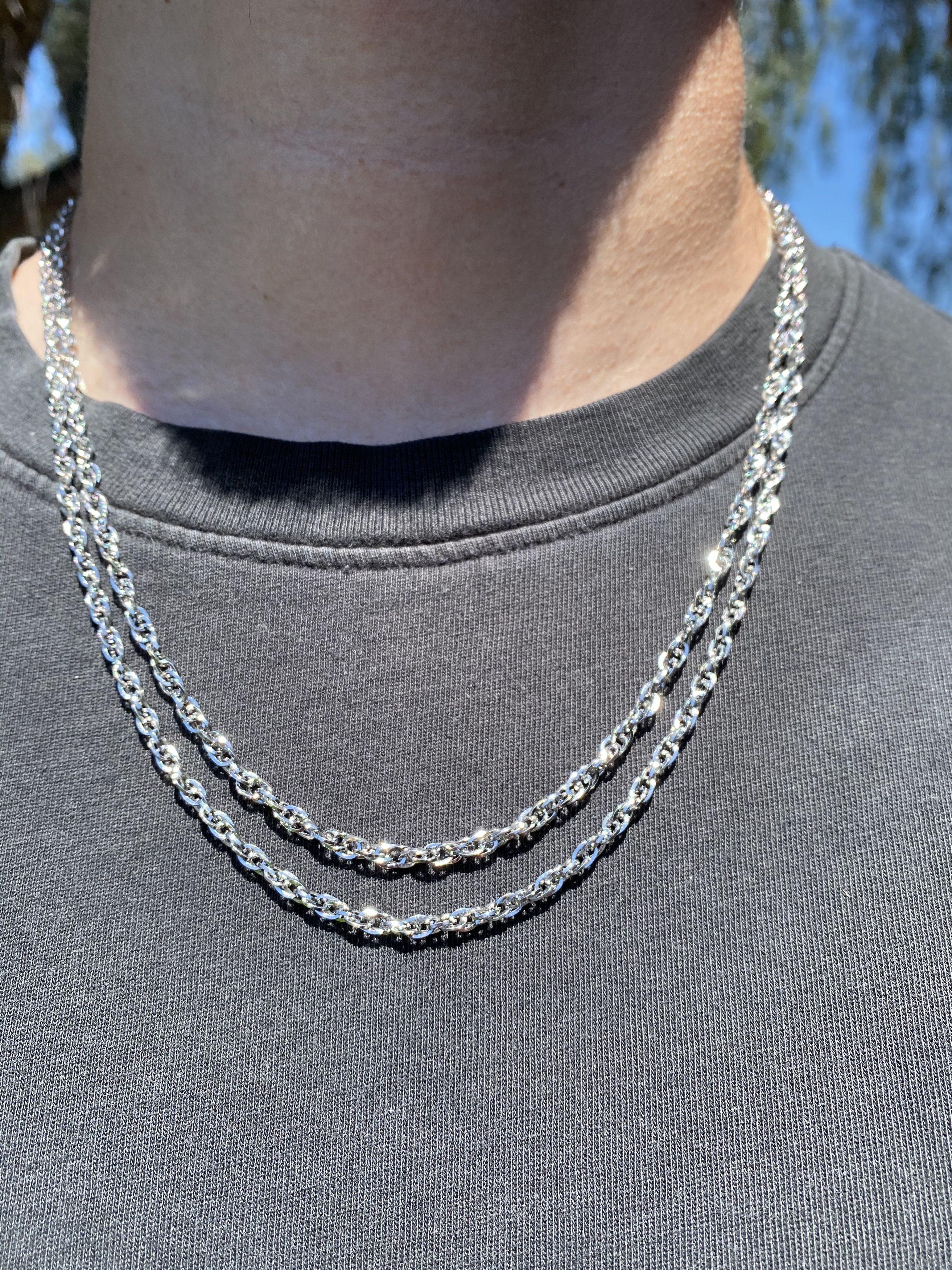 Silver Chain Necklaces (PVD)