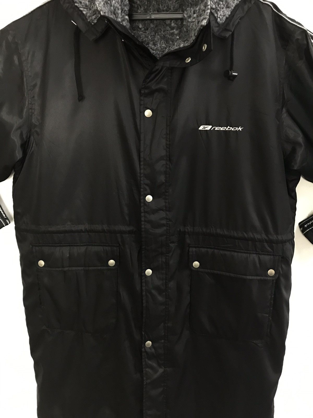 Reebok Parka Reebok Coach Jacket Fleece inner Hoodie Winter Wear Size US XL / EU 56 / 4 - 3 Thumbnail