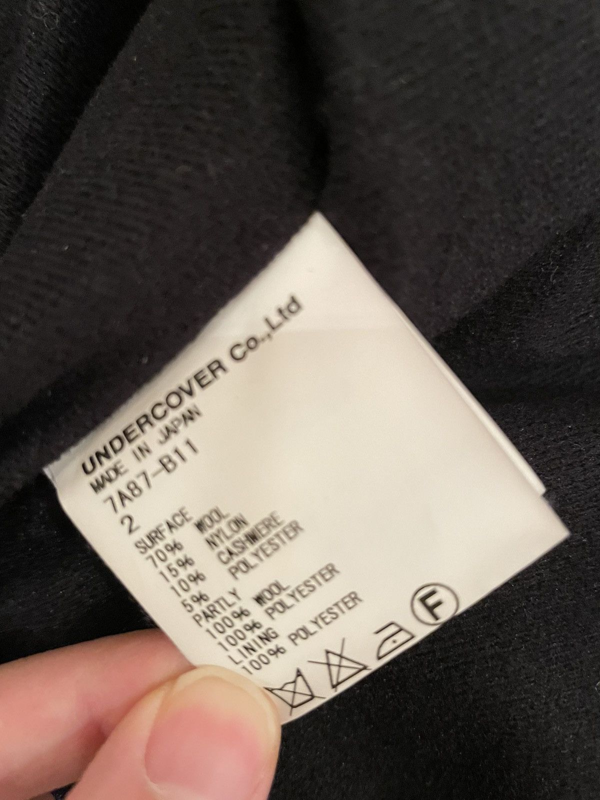 Undercover Undercover light wool jacket black Size US XS / EU 42 / 0 - 4 Thumbnail