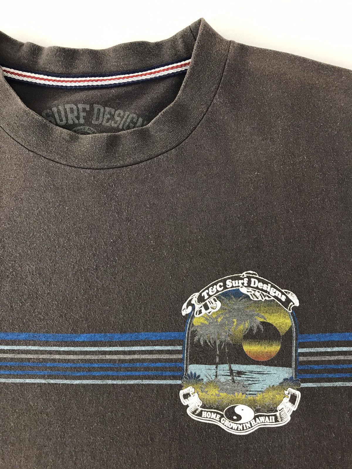 Japanese Brand × Vintage Long Sleeve T&C Surf Design Surfing Home Crown In Hawaii Size US XL / EU 56 / 4 - 4 Thumbnail