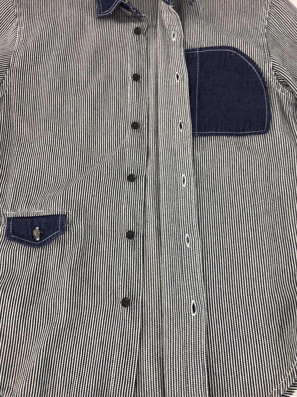 Japanese Brand Glove House Double Pocket Stripes Hickory Shirt Size US M / EU 48-50 / 2 - 7 Thumbnail