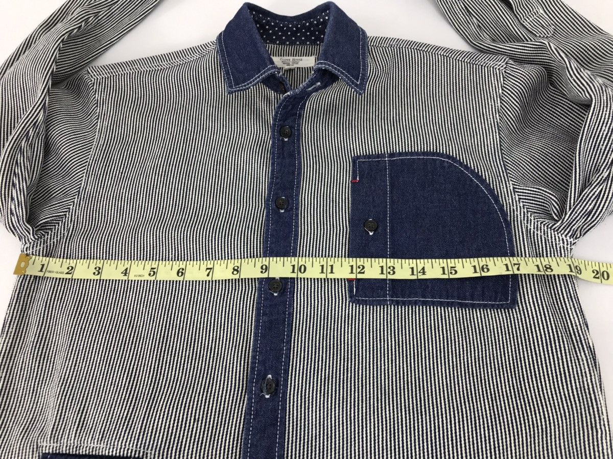 Japanese Brand Glove House Double Pocket Stripes Hickory Shirt Size US M / EU 48-50 / 2 - 12 Thumbnail