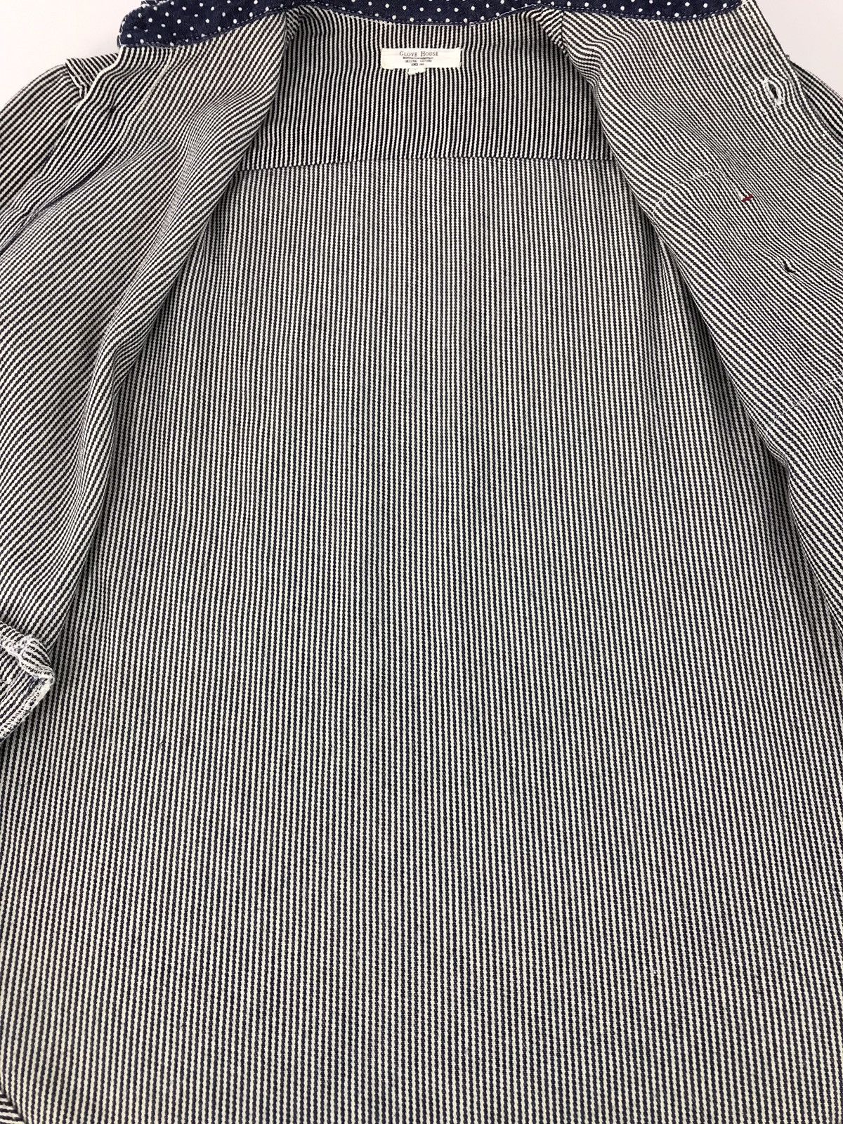 Japanese Brand Glove House Double Pocket Stripes Hickory Shirt Size US M / EU 48-50 / 2 - 8 Thumbnail