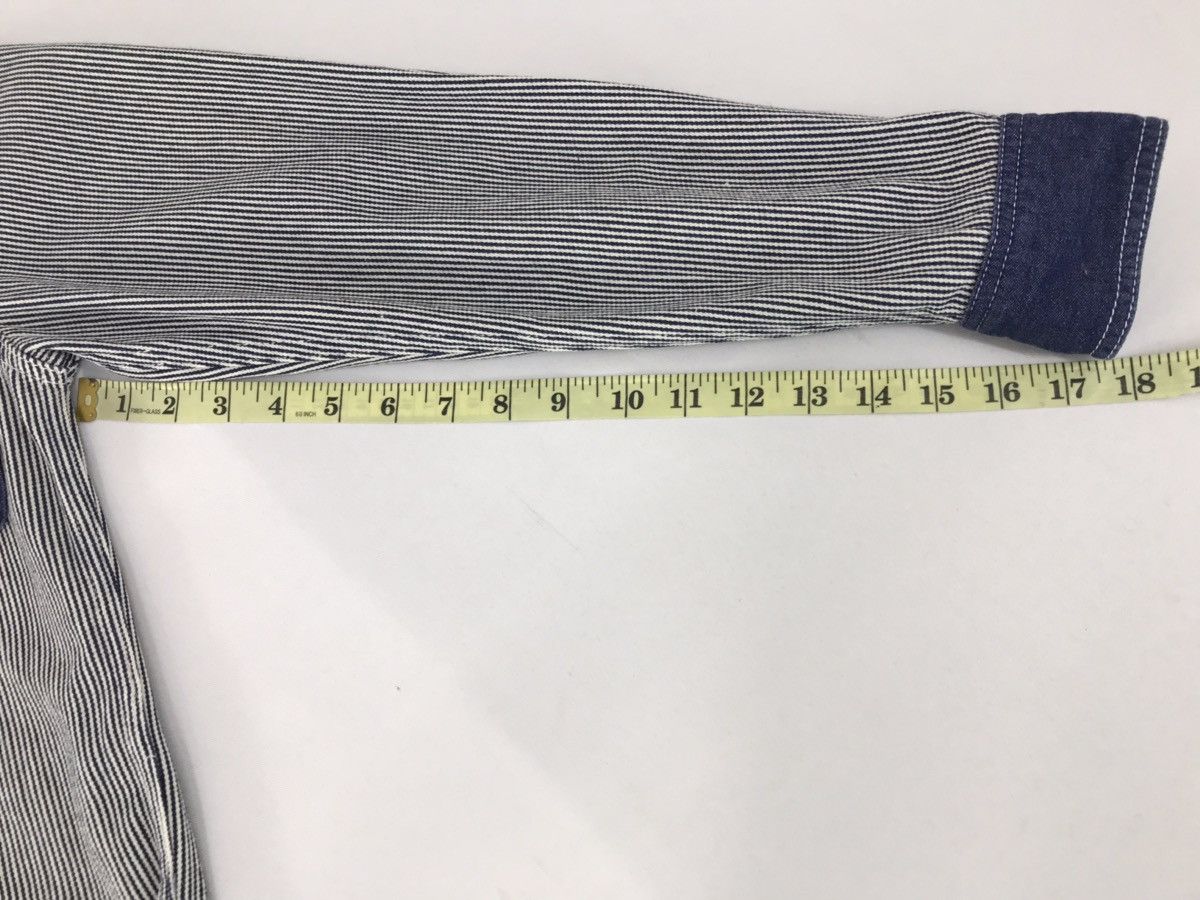 Japanese Brand Glove House Double Pocket Stripes Hickory Shirt Size US M / EU 48-50 / 2 - 14 Thumbnail