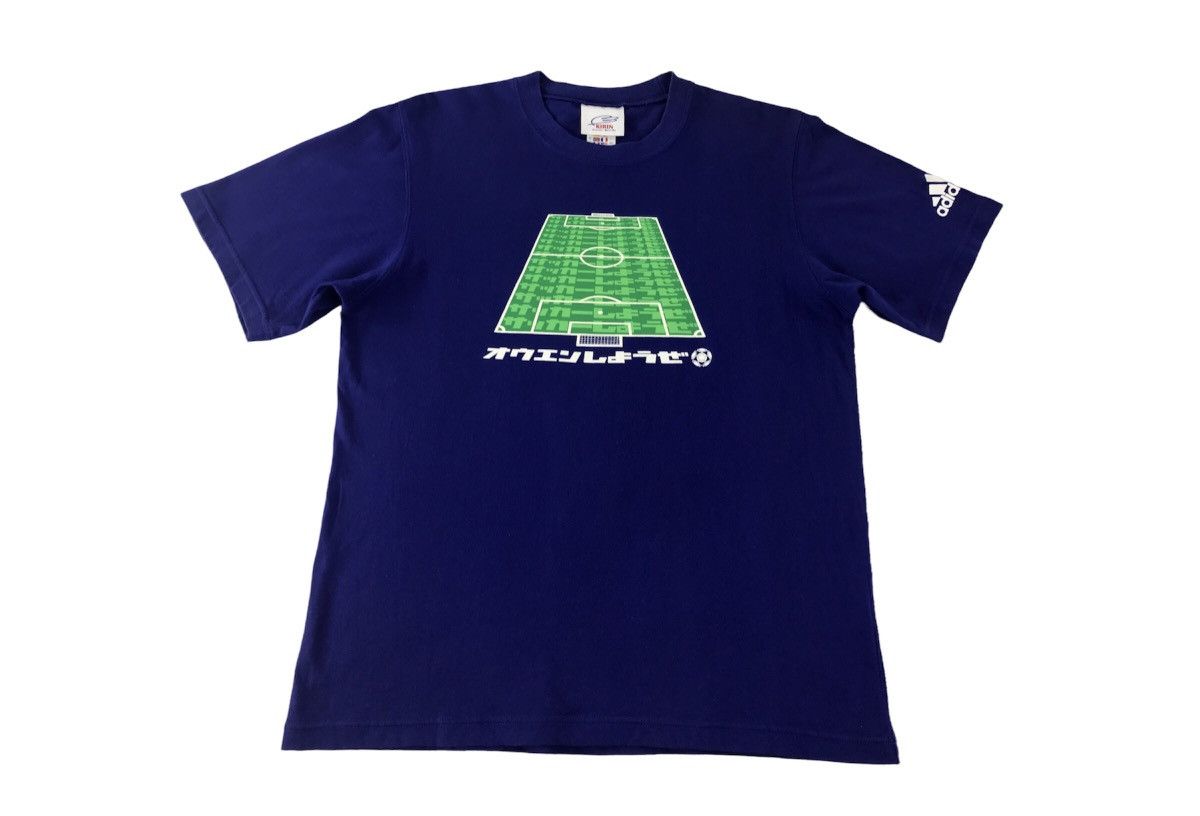 Japanese Brand 1996 Jfa Kirin Japanese Football Blue Tee Size US M / EU 48-50 / 2 - 1 Thumbnail