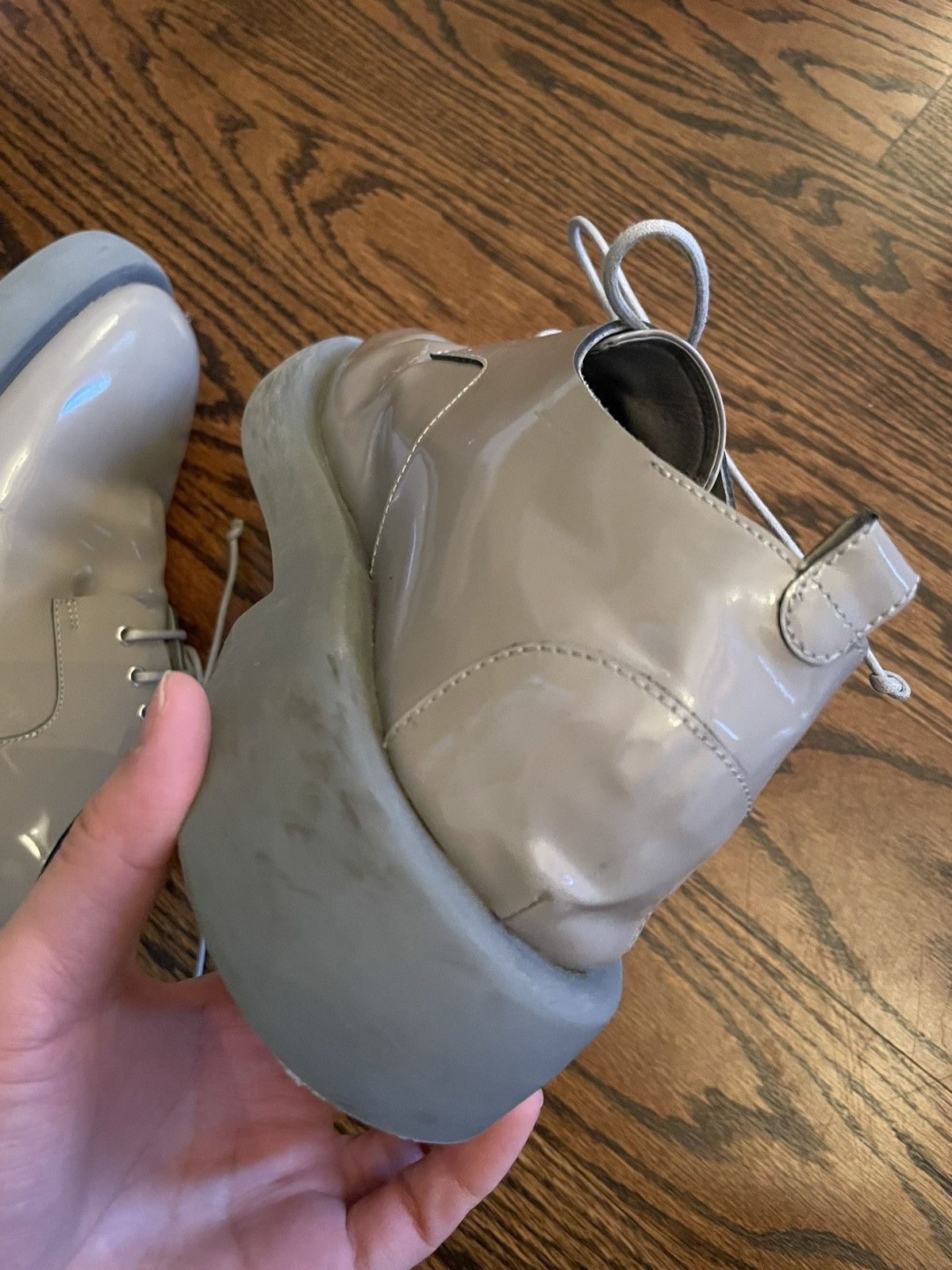 Marsell Gommello Derby Abrasivato Grigio Size US 8.5 / EU 41-42 - 8 Thumbnail