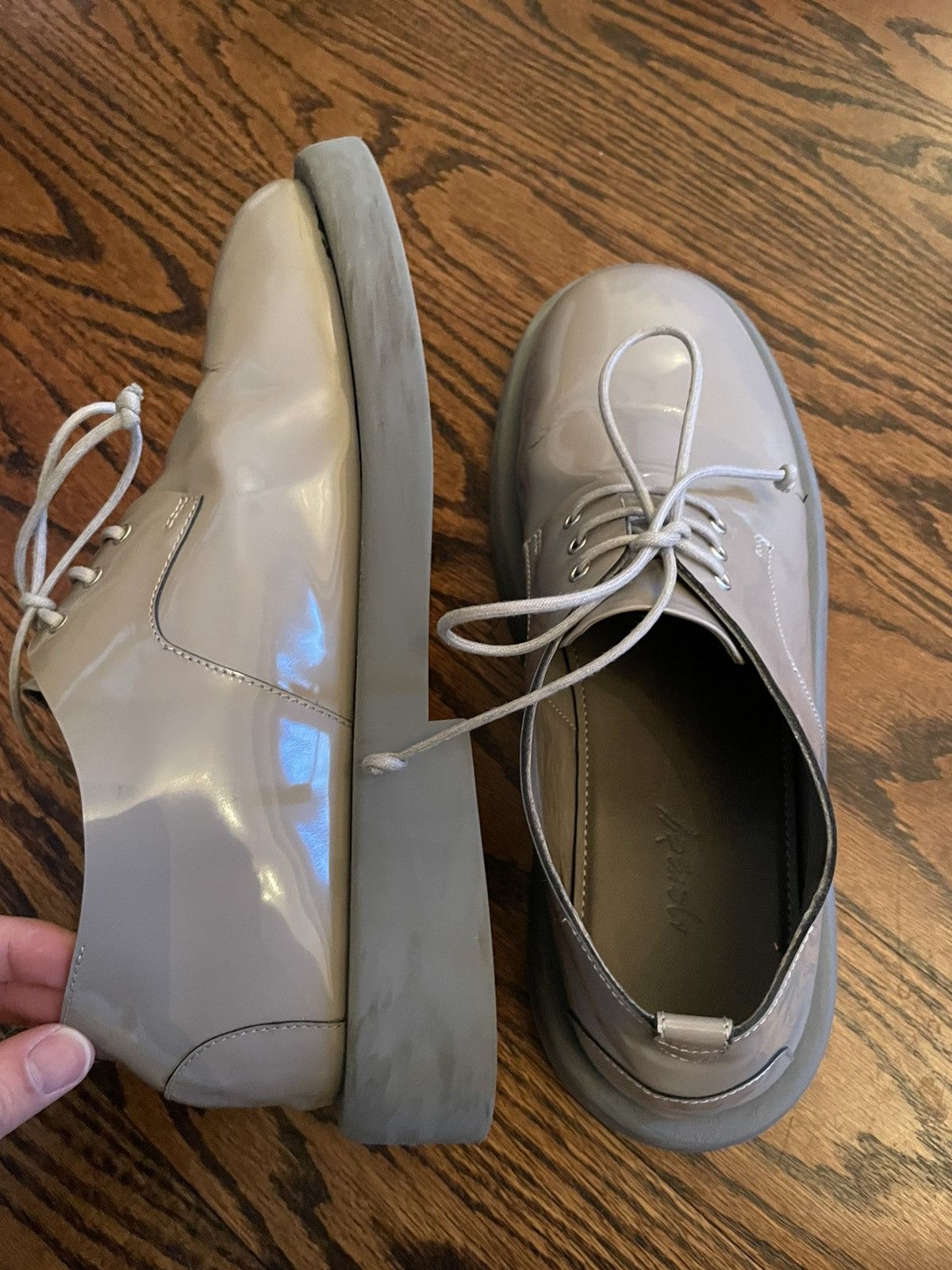 Marsell Gommello Derby Abrasivato Grigio Size US 8.5 / EU 41-42 - 6 Thumbnail