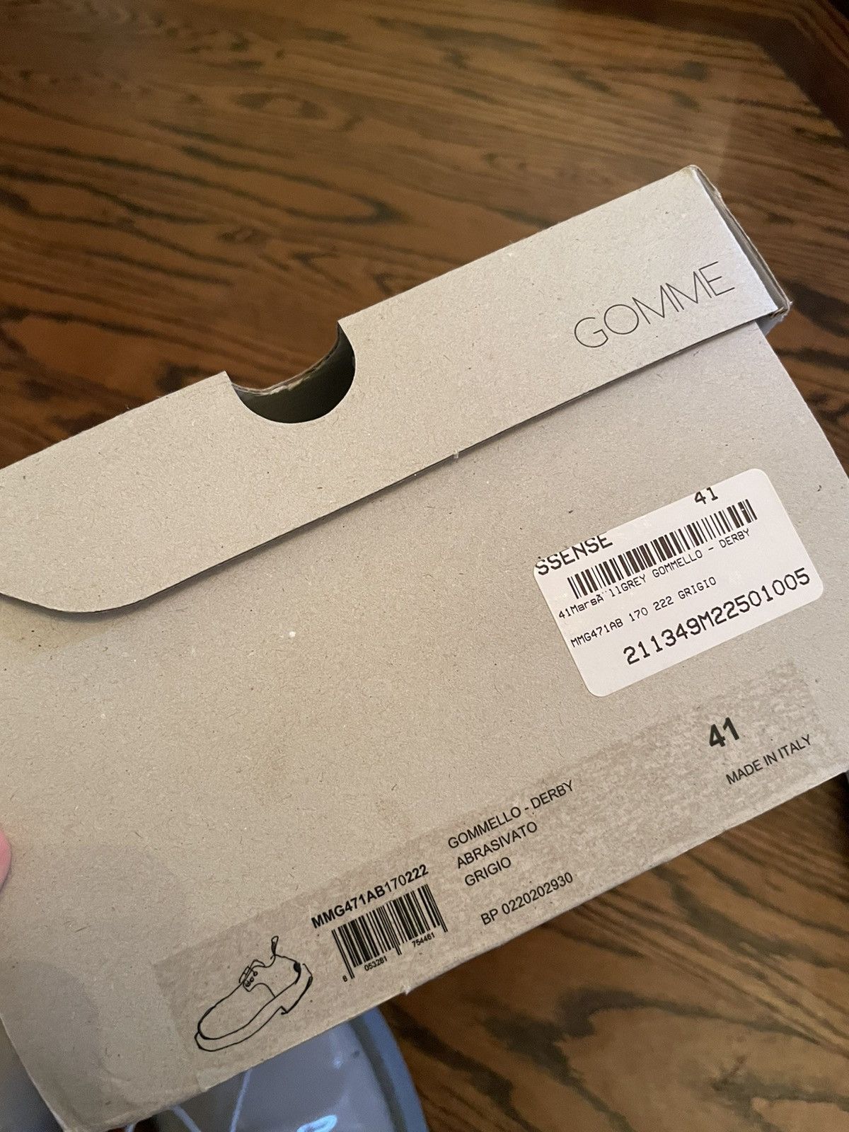 Marsell Gommello Derby Abrasivato Grigio Size US 8.5 / EU 41-42 - 9 Thumbnail
