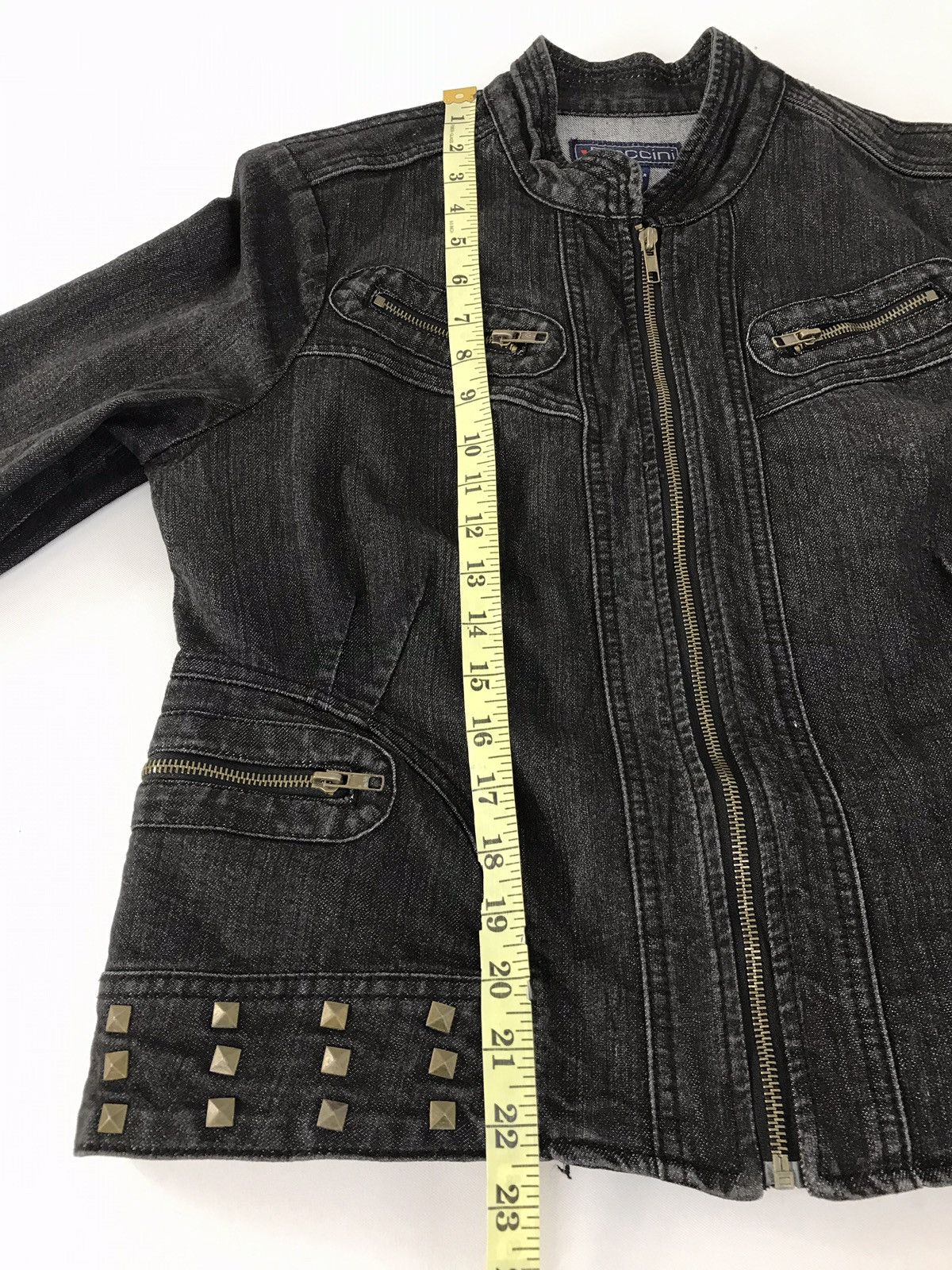 Japanese Brand × Vintage Vintage Baccini Black Jacket Zipper Fashion Size US M / EU 48-50 / 2 - 12 Thumbnail