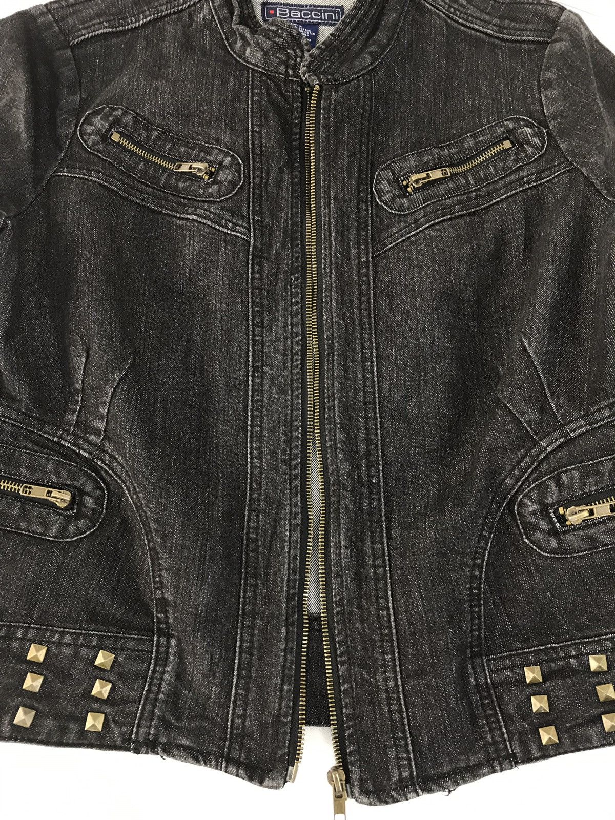 Japanese Brand × Vintage Vintage Baccini Black Jacket Zipper Fashion Size US M / EU 48-50 / 2 - 7 Thumbnail