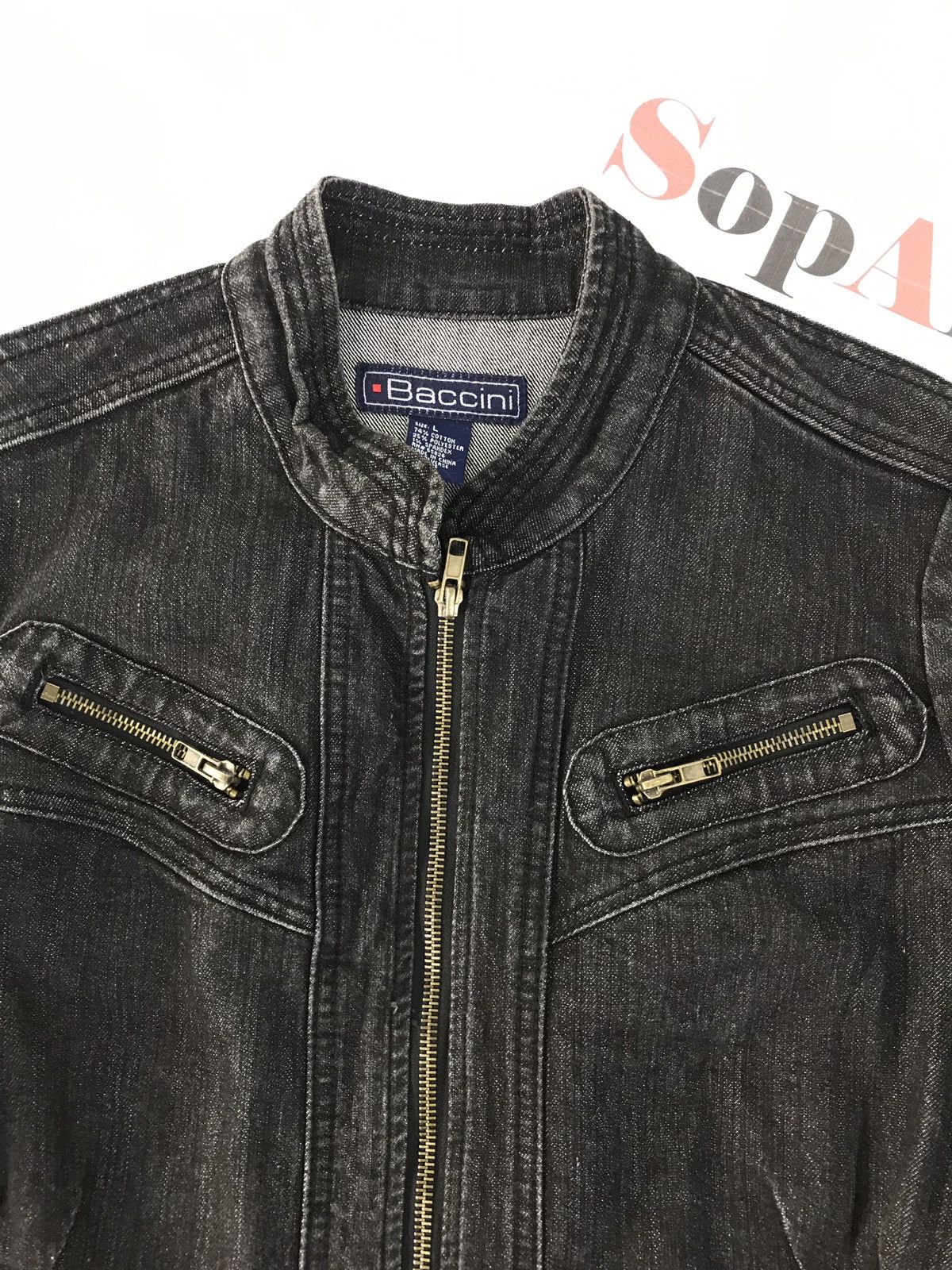 Japanese Brand × Vintage Vintage Baccini Black Jacket Zipper Fashion Size US M / EU 48-50 / 2 - 4 Thumbnail