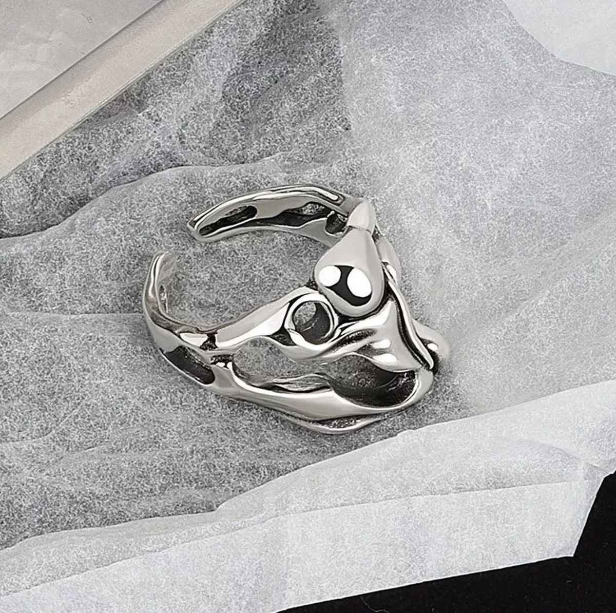 Jewelry Ring Bubbles Modern Art Size ONE SIZE - 2 Thumbnail