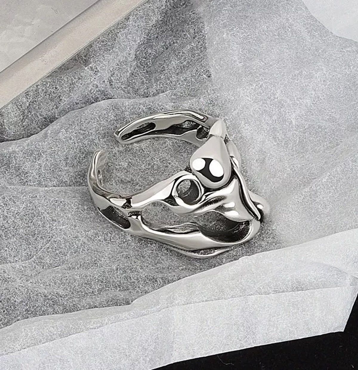 Jewelry Ring Bubbles Modern Art Size ONE SIZE - 4 Thumbnail