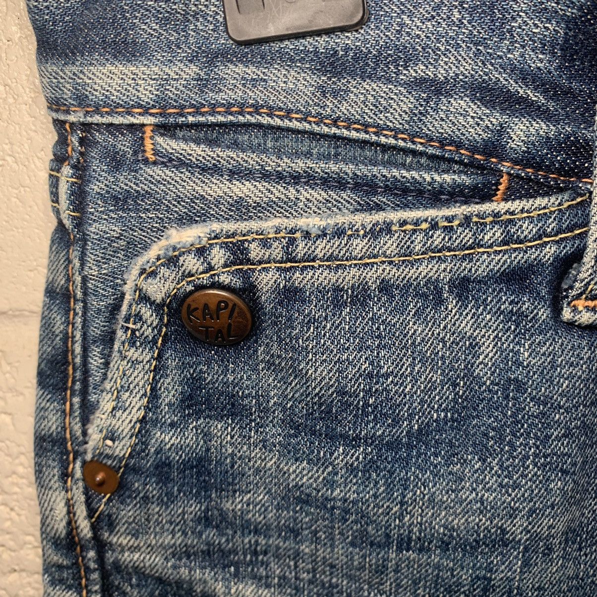 Kapital × Kapital Kountry Kapital Distressed Repaired Flared Denim Jeans 28x27 Size US 28 / EU 44 - 7 Thumbnail