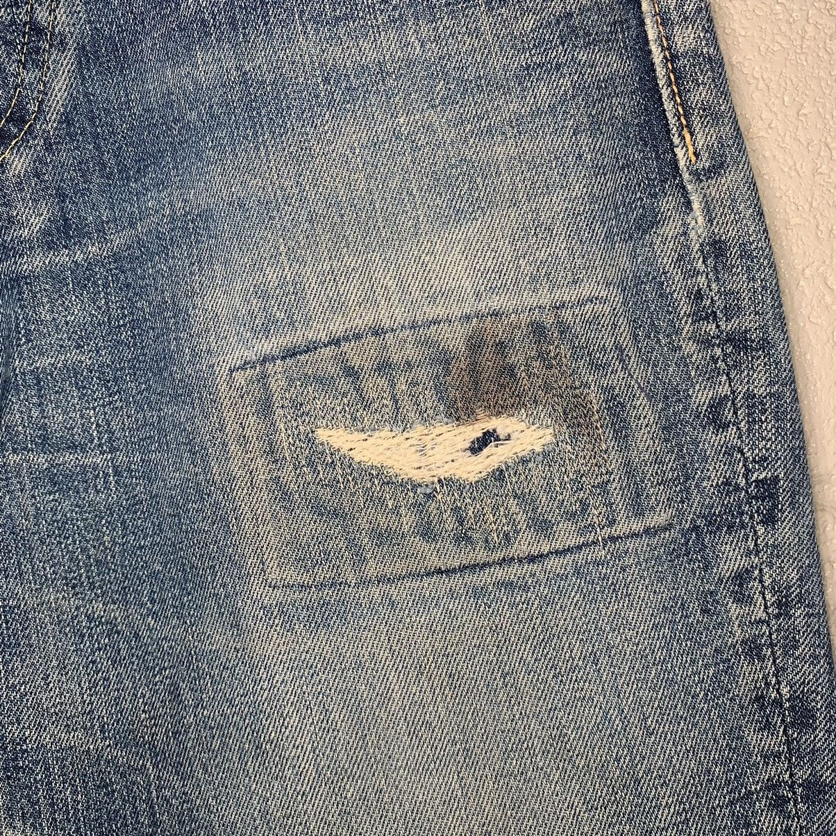Kapital × Kapital Kountry Kapital Distressed Repaired Flared Denim Jeans 28x27 Size US 28 / EU 44 - 5 Thumbnail